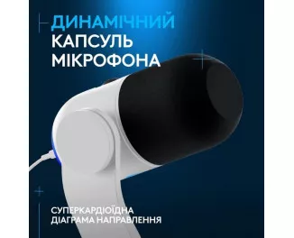 Микрофон Logitech Yeti GX Dynamic RGB Off White (988-000576)