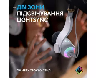 Микрофон Logitech Yeti GX Dynamic RGB Off White (988-000576)