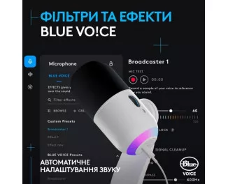 Микрофон Logitech Yeti GX Dynamic RGB Off White (988-000576)