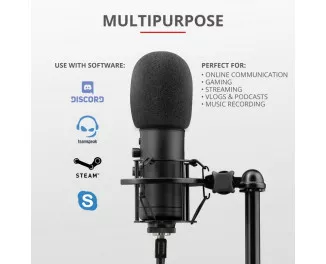Микрофон Trust GXT 256 Exxo USB Streaming Microphone Black