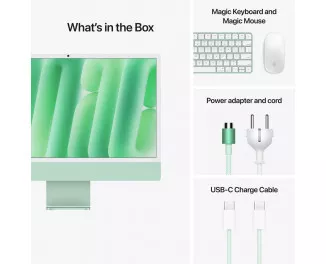 Моноблок Apple iMac 24 M4 2024 16/256GB Green (MWUE3)