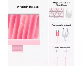 Моноблок Apple iMac 24 M4 2024 16/256GB Pink (MWUG3)