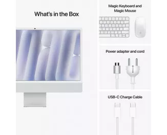 Моноблок Apple iMac 24 M4 2024 16/256GB Silver (MWUC3)