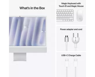 Моноблок Apple iMac 24 M4 2024 24/1TB Silver with Nano-texture Glass (Z1EJ000D1)