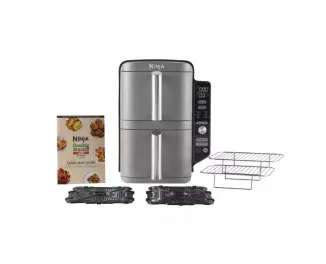 Мультипечь (аэрофритюрница) NINJA Double Stack XL 2-Level Air Fryer 9.5L (SL400EU)