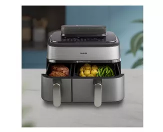 Мультипечь (аэрофритюрница) PHILIPS Ovi Dual Basket Airfryer NA555/00