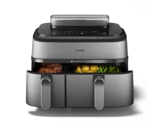 Мультипечь (аэрофритюрница) PHILIPS Ovi Dual Basket Airfryer NA555/00