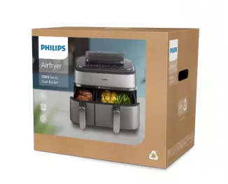 Мультипечь (аэрофритюрница) PHILIPS Ovi Dual Basket Airfryer NA555/00