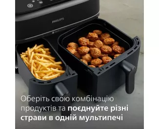 Мультипечь (аэрофритюрница) PHILIPS Ovi Dual Series 3000 NA350/03