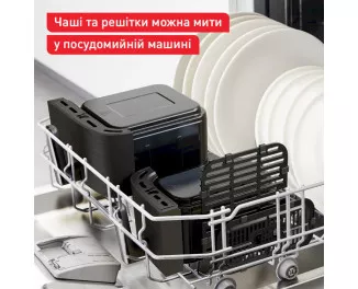 Мультипечь (аэрофритюрница) Tefal Dual Easy Fry & Grill AirFryer EY905B10