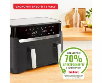 Мультипечь (аэрофритюрница) Tefal Dual Easy Fry & Grill AirFryer EY905B10