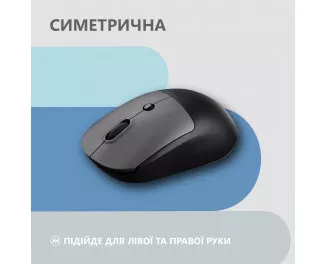 Мышь беспроводная 2E MF218 Silent WL Black/Gray (2E-MF218WBG)