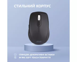 Миша бездротова 2E MF225 Silent WL Black (2E-MF225WBK)