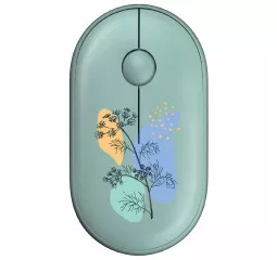 Мышь беспроводная 2E MF300 Flora Silent WL BT Dill Green (2E-MF300WFLORAGN)