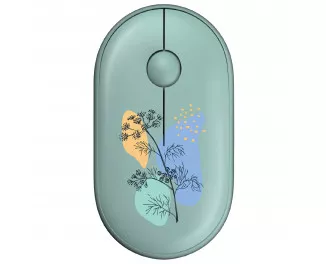 Мышь беспроводная 2E MF300 Flora Silent WL BT Dill Green (2E-MF300WFLORAGN)