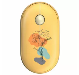 Мышь беспроводная 2E MF300 Flora Silent WL BT Poppy Yellow (2E-MF300WFLORAYW)