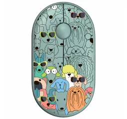 Миша бездротова 2E MF300 Pets Silent WL BT Dogs Green (2E-MF300WPETSGN)