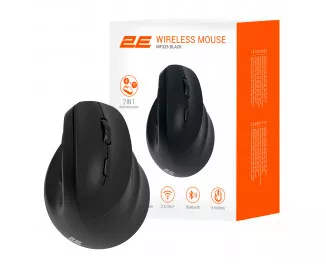Мышь беспроводная 2E MF325 Silent WL/BT Black (2E-MF325WBK)