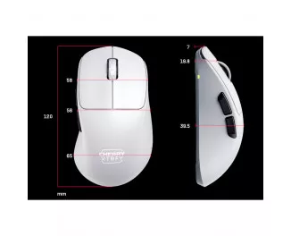 Мышь беспроводная Cherry Xtrfy M64 Pro 8K Wireless White (CX-M64W-PRO-WHITE)