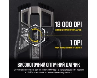 Мышь беспроводная Corsair Ironclaw Wireless RGB (CH-9317011-EU)