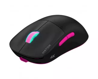 Мышь беспроводная Hator Quasar 2 Ultra 4K Wireless Black/Pink (HTM570BP)