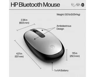 Миша бездротова HP 240 Silver (43N04AA)