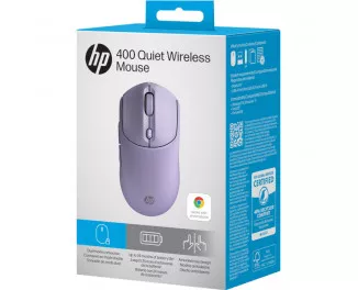 Миша бездротова HP 400 Quiet Wireless Purple (AZ7B7AA)