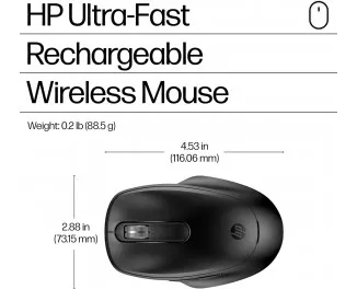 Мышь беспроводная HP 510 Ultra-Fast Rechargeable Wireless Black (9C2F6AA)