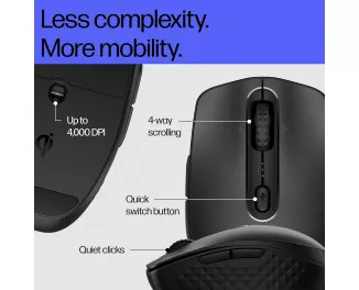 Мышь беспроводная HP 690 Rechargeable Bluetooth Black (7M1D4AA)