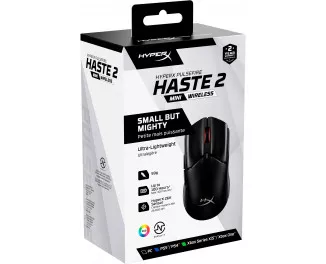 Мышь беспроводная HyperX Pulsefire Haste 2 Mini Wireless Black (7D388AA)