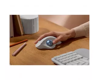 Мышь беспроводная Logitech Ergo M575S Wireless Trackball Off-white (910-007030)