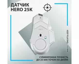 Мышь беспроводная Logitech G502 X Lightspeed Wireless White (910-006189)