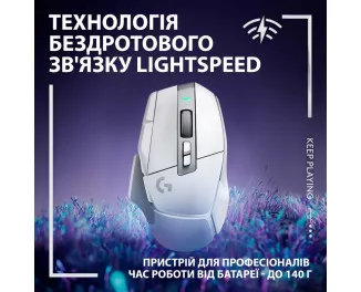 Мышь беспроводная Logitech G502 X Lightspeed Wireless White (910-006189)