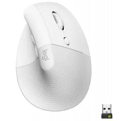 Мышь беспроводная Logitech Lift Bluetooth Vertical Ergonomic Mouse Off-White (910-006475)