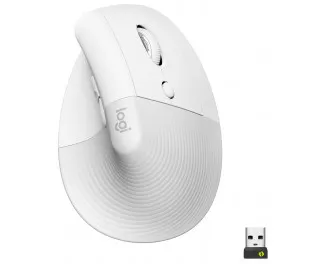 Мышь беспроводная Logitech Lift Bluetooth Vertical Ergonomic Mouse Off-White (910-006475)