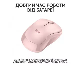 Мышь беспроводная Logitech M240 Rose (910-007121)