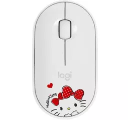 Мышь беспроводная Logitech Pebble M350 Hello Kitty White (910-006031)