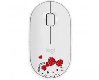 Миша бездротова Logitech Pebble M350 Hello Kitty White (910-006031)