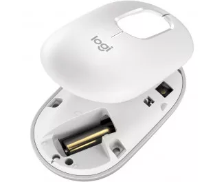 Мышь беспроводная Logitech POP Mouse With Emoji Bluetooth Off-White (910-007411)