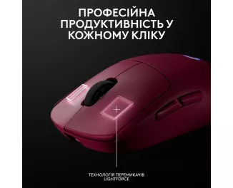 Мышь беспроводная Logitech PRO 2 Lightspeed Magenta (910-007309)