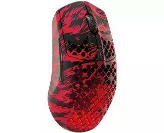 Мышь беспроводная SteelSeries Aerox 3 Wireless Faze Clan Edition Red Black (62609)