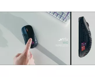 Мышь беспроводная Xtrfy M42 WL RGB Black (M42W-RGB-BLACK)