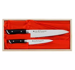 Набор из 2-х кухонных ножей в подарочной коробке Satake Hiroki (HG8341W)