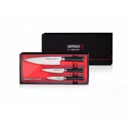 Набір з 3 кухонних ножів у подарунковій коробці Samura Mo-V (SM-0230)