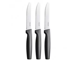 Набор из 3 столовых зубчатых ножей Fiskars Functional Form Table Knife Set (1057562)