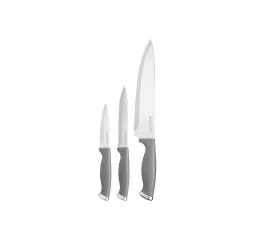 Набор ножей Ardesto Gemini Gourmet, 3 предмета, нержавеющая сталь, пластик, серый