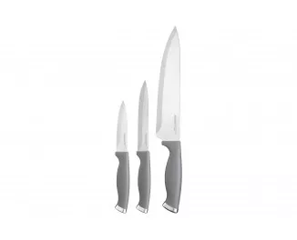 Набор ножей Ardesto Gemini Gourmet, 3 предмета, нержавеющая сталь, пластик, серый