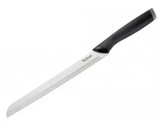 Набор ножей Tefal Comfort, с деревянной подставкой, 5шт. нержавеющая сталь, пластик, дерево, черный