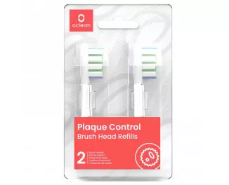 Насадка для зубной щетки Oclean P1C1 W02 Plaque Control (2-pack) White (6970810552218)