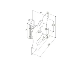 Настенное крепление KSL WMB-4022T
